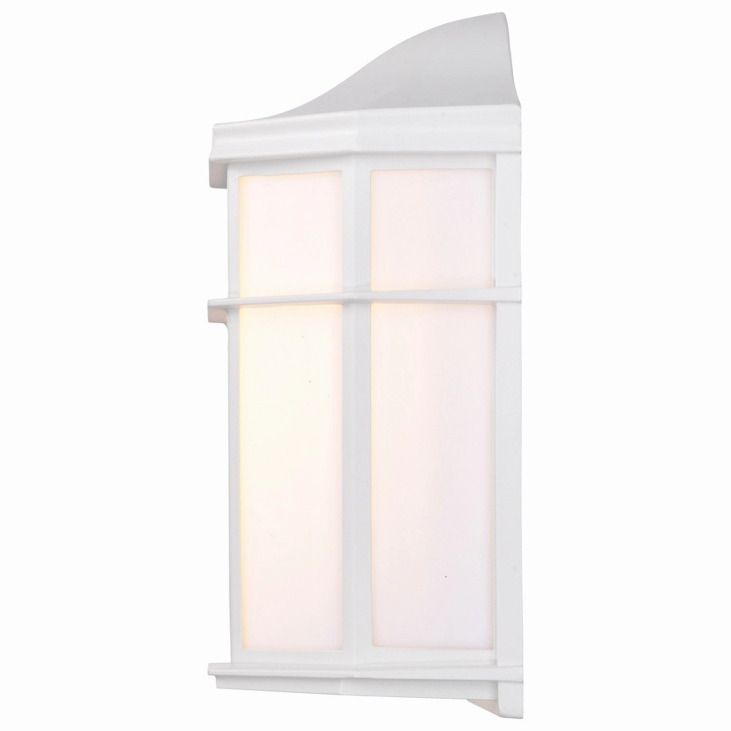 Cage Lantern One Light Wall Lantern White