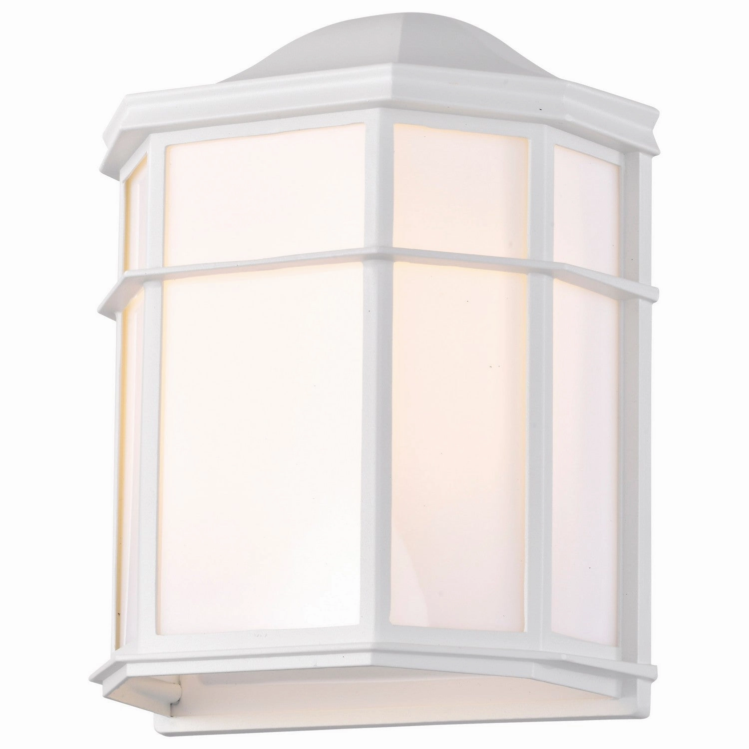 Cage Lantern One Light Wall Lantern White