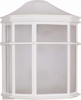 Cage Lantern One Light Wall Lantern WhiteOutdoor wall sconces with motion sensor