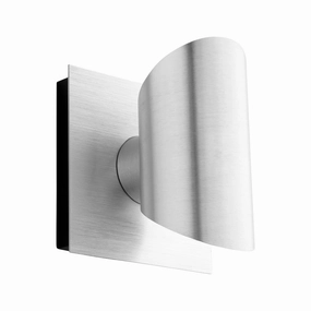 Caliber LED Outdoor Lantern Brushed AluminumOutdoor wall sconces with motion sensor