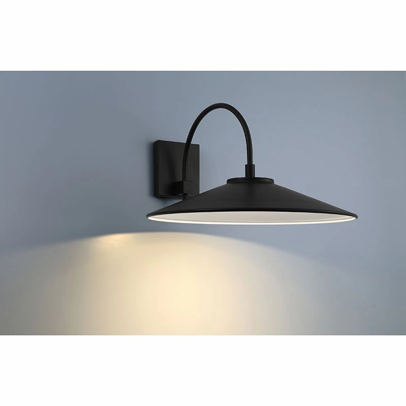 Camas LED Outdoor Wall Mount Black