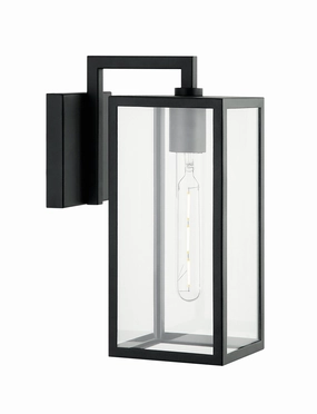 Camber One Light Wall Sconce Matte BlackOutdoor wall sconces with motion sensor