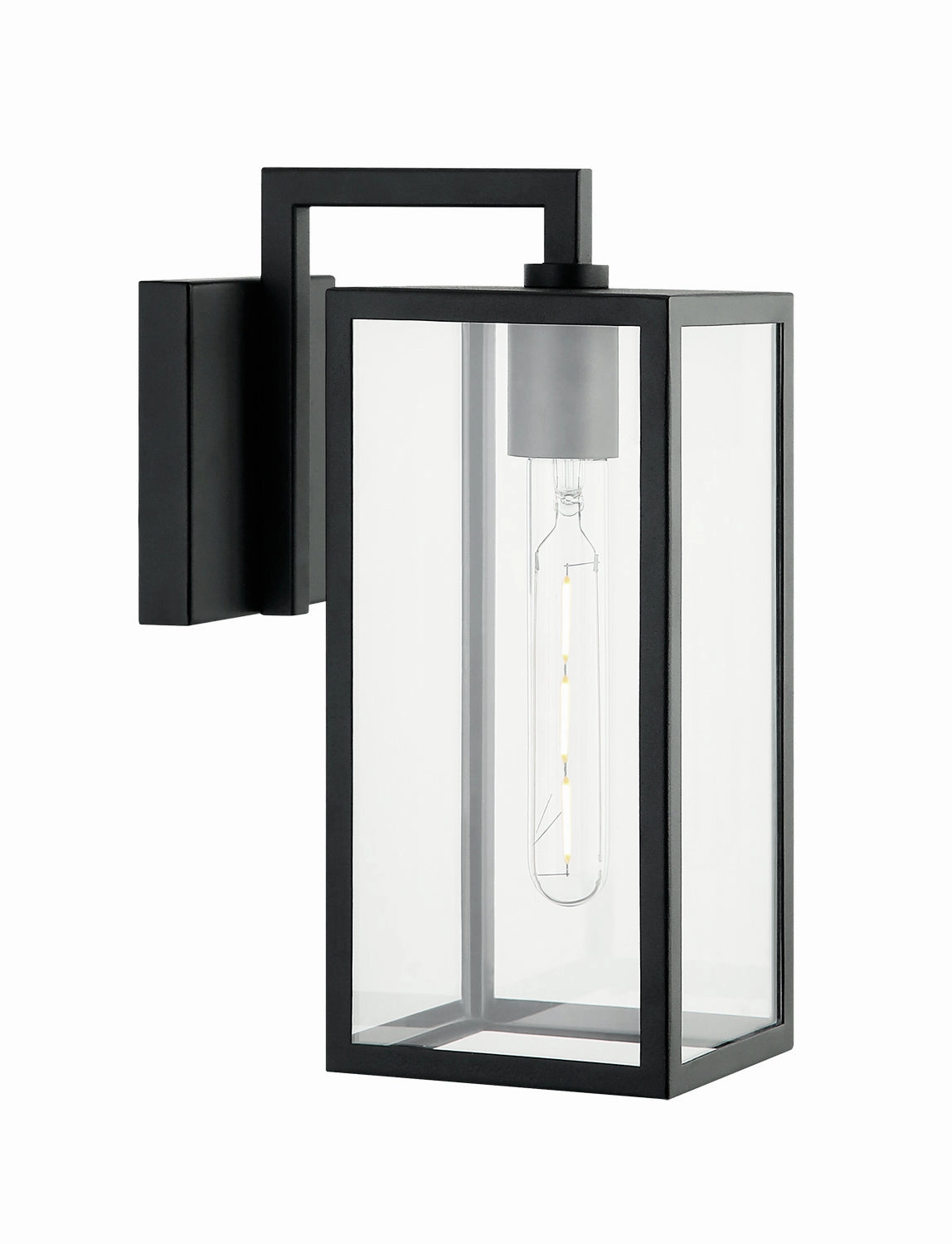 Camber One Light Wall Sconce Matte BlackOutdoor wall sconces with motion sensor