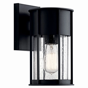 Camillo One Light Outdoor Wall Mount Textured BlackOutdoor wall sconces with motion sensor