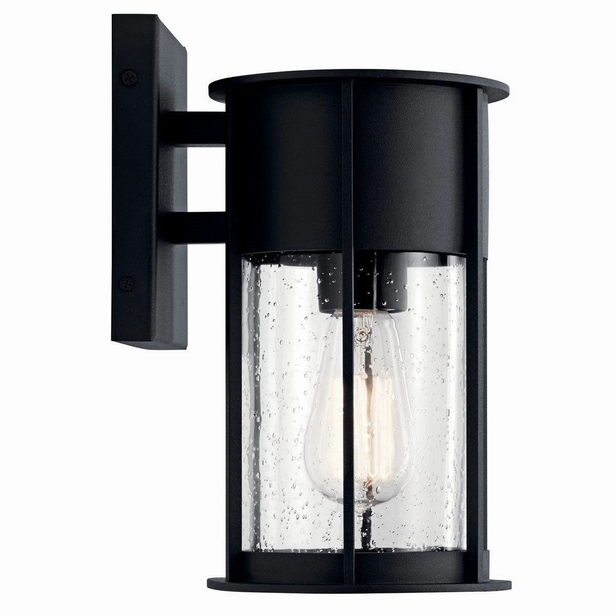 Camillo One Light Outdoor Wall Mount Textured Black