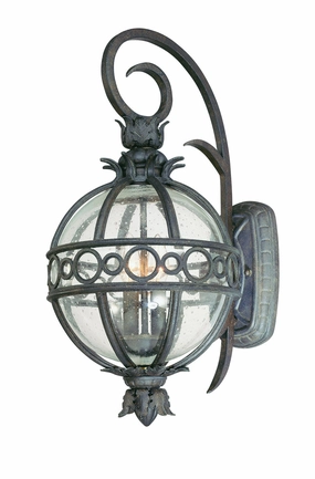 Campanile Two Light Wall Lantern French IronOutdoor wall sconces with motion sensor