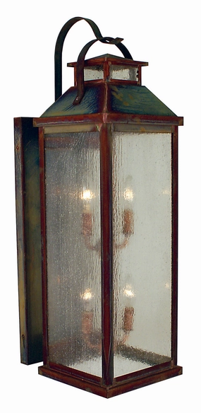 Canterbury Four Light Wall Mount Raw CopperOutdoor wall sconces with motion sensor