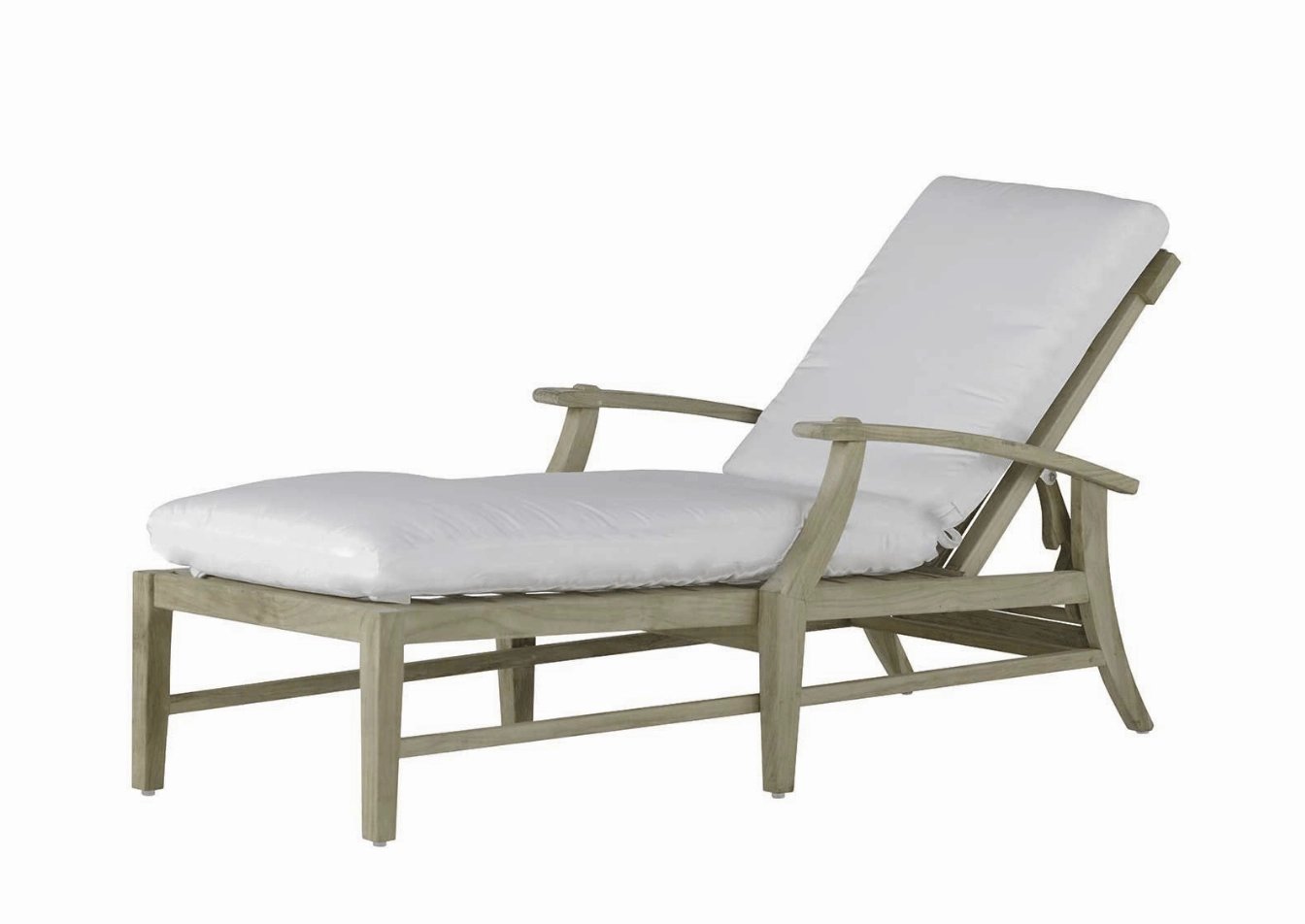 Cape Cod  Chaise Lounge - Oyster Teakweatherproof teak dining table and chairs