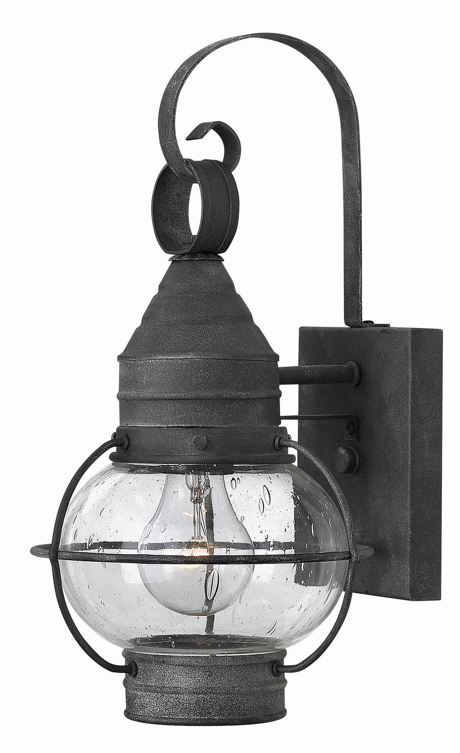 Cape Cod LED Wall Mount Aged ZincOutdoor wall sconces with motion sensor