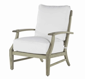 Cape Cod Lounge Chair - Oyster Teakweatherproof teak dining table and chairs