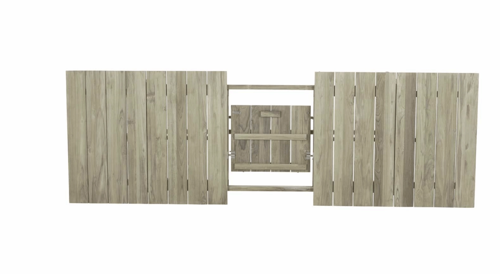 Cape Cod Outdoor Extension Dining Table - Natural or Oyster Teak