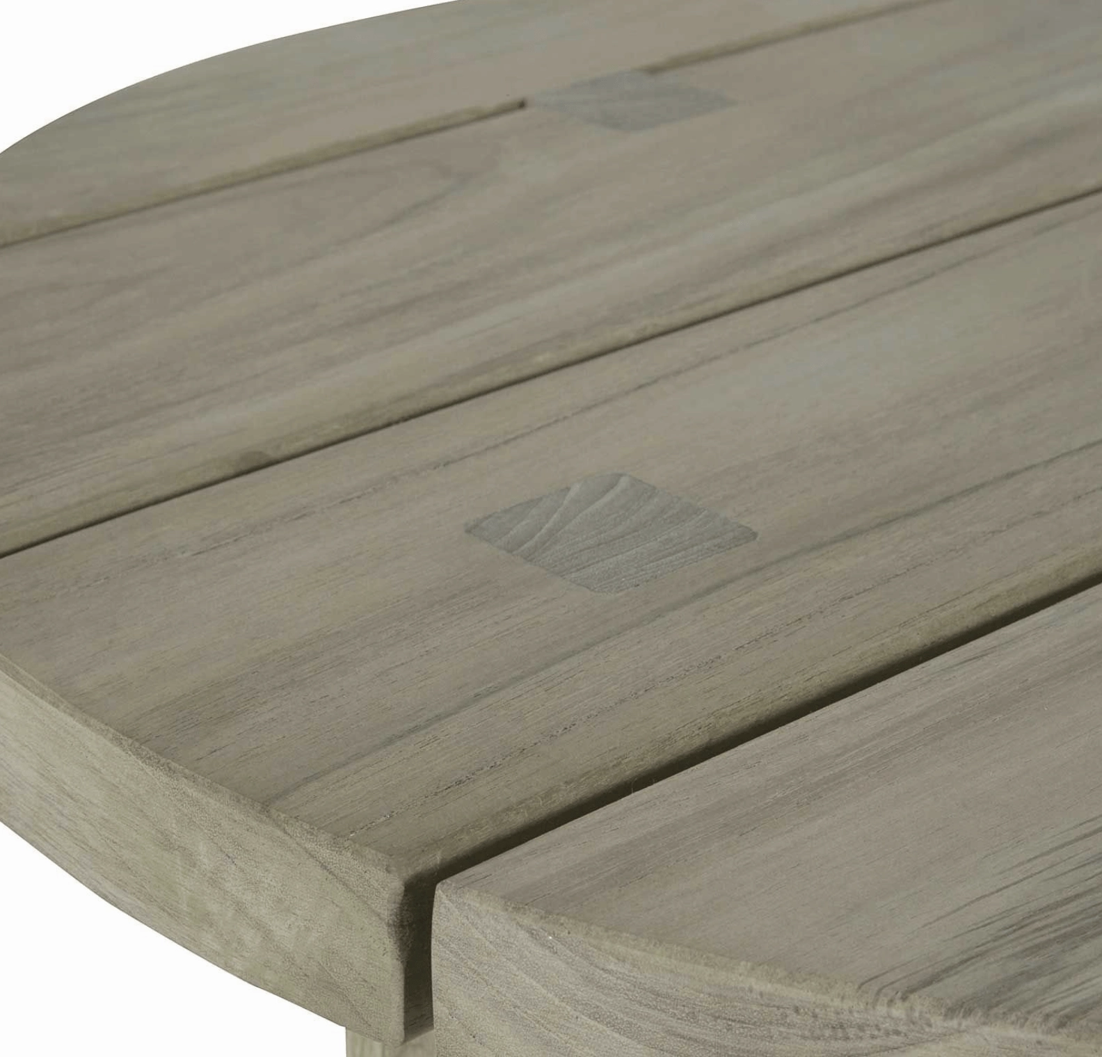 Cape Cod Round Outdoor Side Table - Natural or Oyster Teak