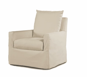 Captiva Outdoor Slipcovered Lounge Chairwaterproof outdoor sofa cover