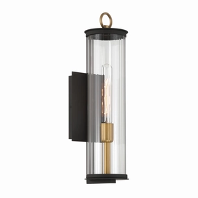 Cara One Light Outdoor Wall Sconce Legacy Brass (Painted) & DarkOutdoor wall sconces with motion sensor