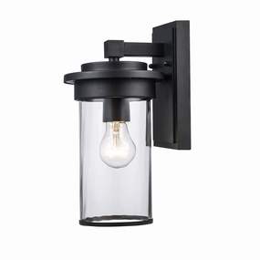 Carmel One Light Outdoor Wall Mount BlackOutdoor wall sconces with motion sensor