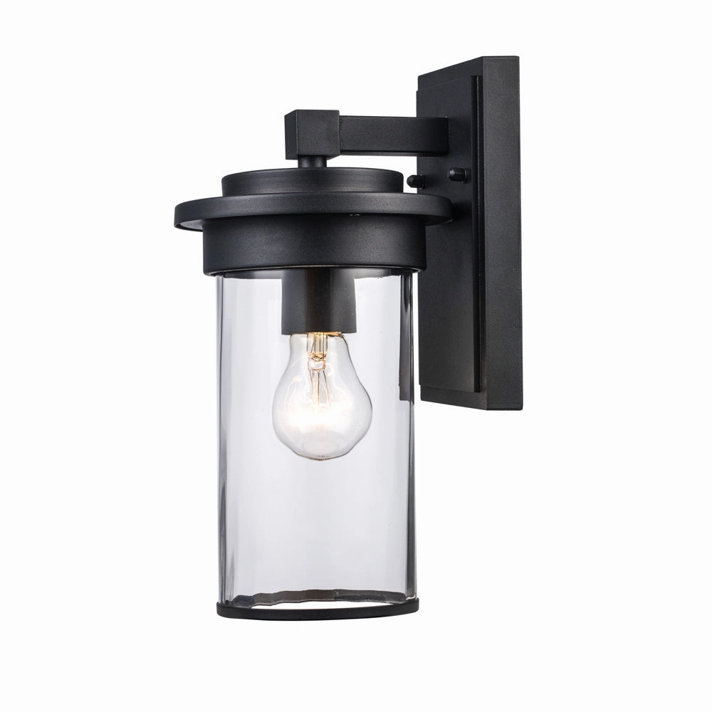 Carmel One Light Outdoor Wall Mount BlackOutdoor wall sconces with motion sensor