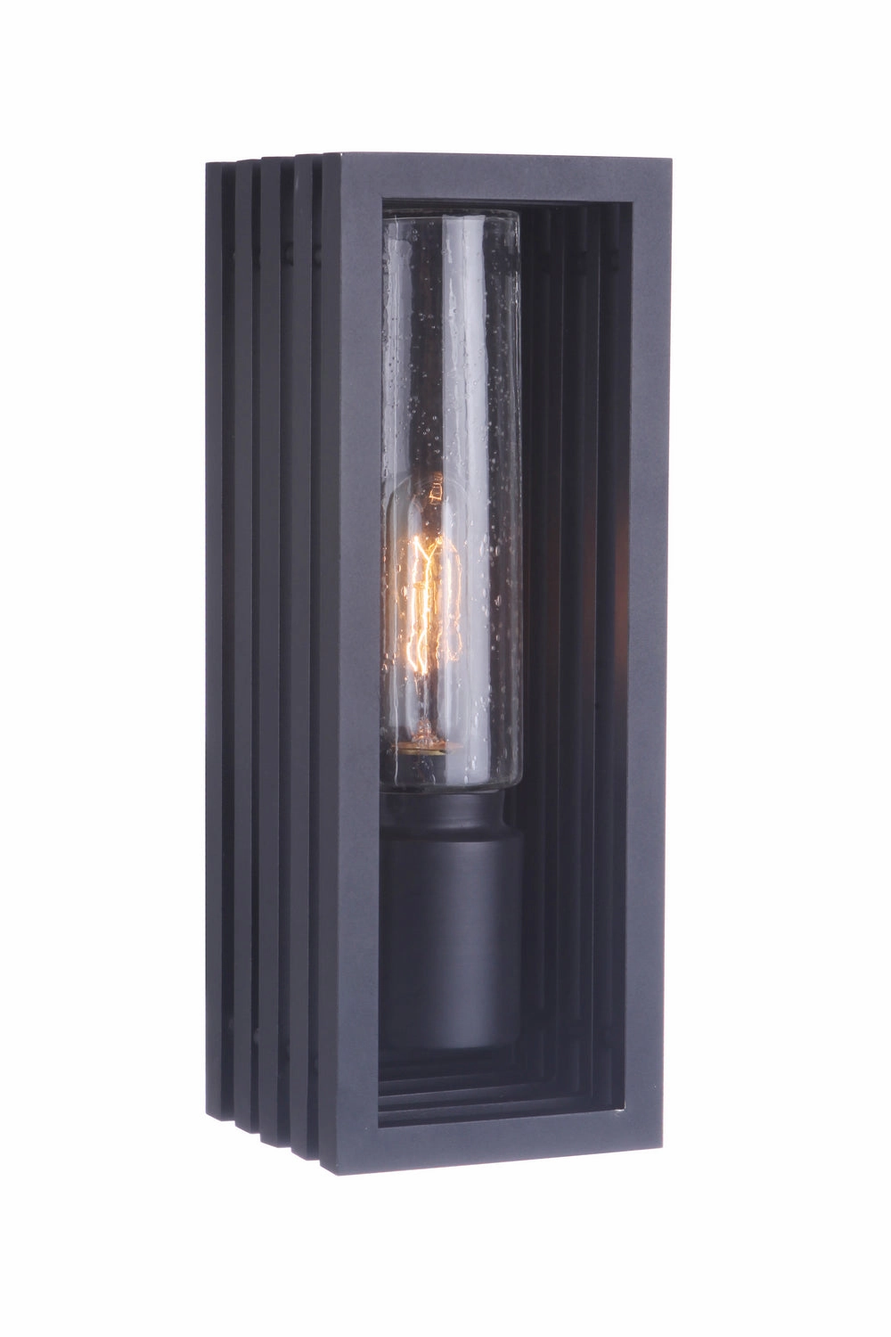 Carmel One Light Outdoor Wall Mount Textured Black