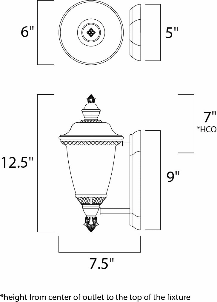 Carriage House DC One Light Outdoor Wall Lantern Oriental Bronze