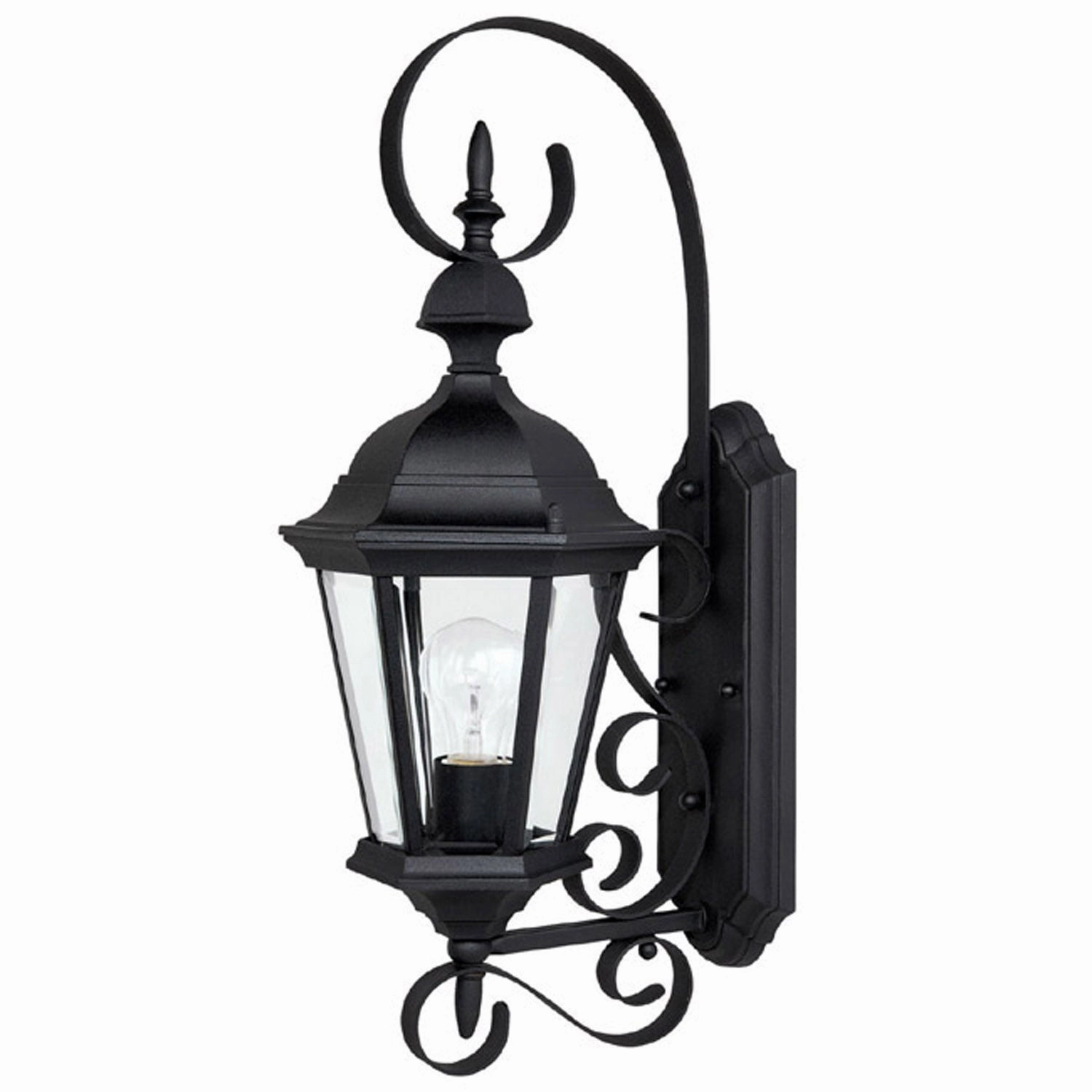Carriage House One Light Outdoor Wall Lantern BlackOutdoor wall sconces with motion sensor