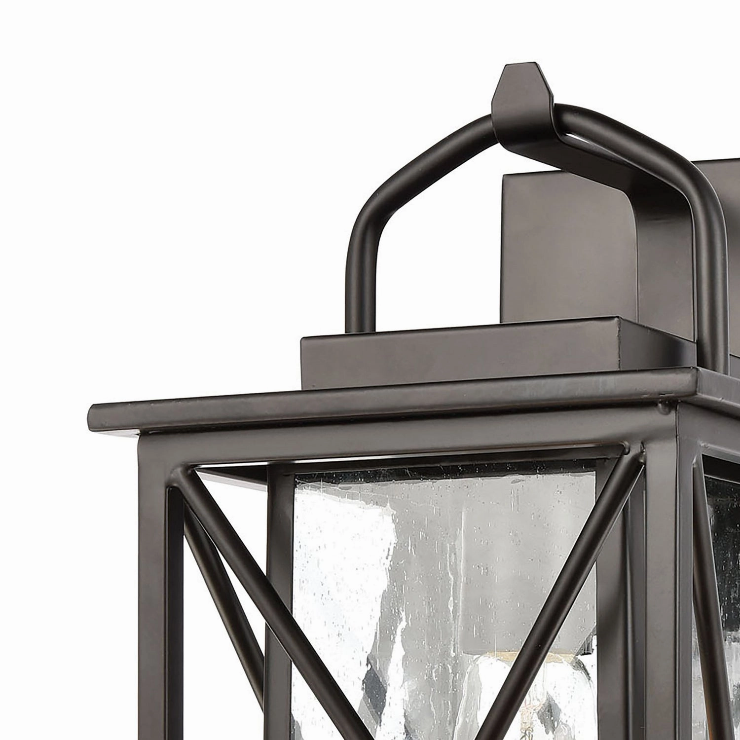 Carriage Light One Light Outdoor Wall Sconce Matte Black