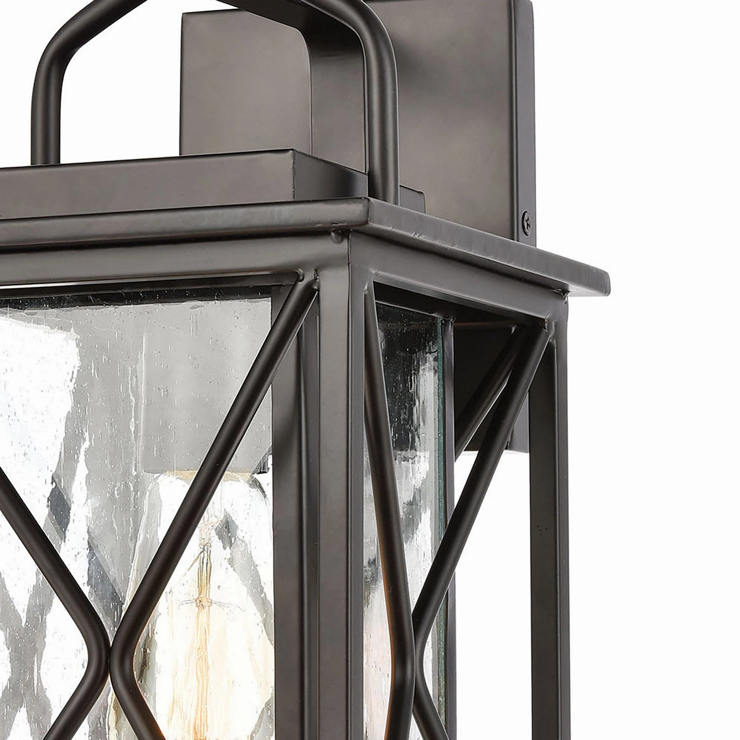 Carriage Light One Light Outdoor Wall Sconce Matte Black