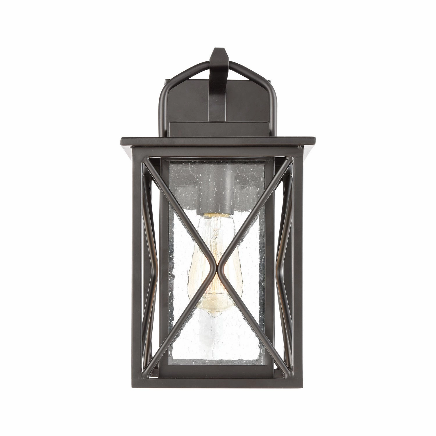 Carriage Light One Light Outdoor Wall Sconce Matte Black