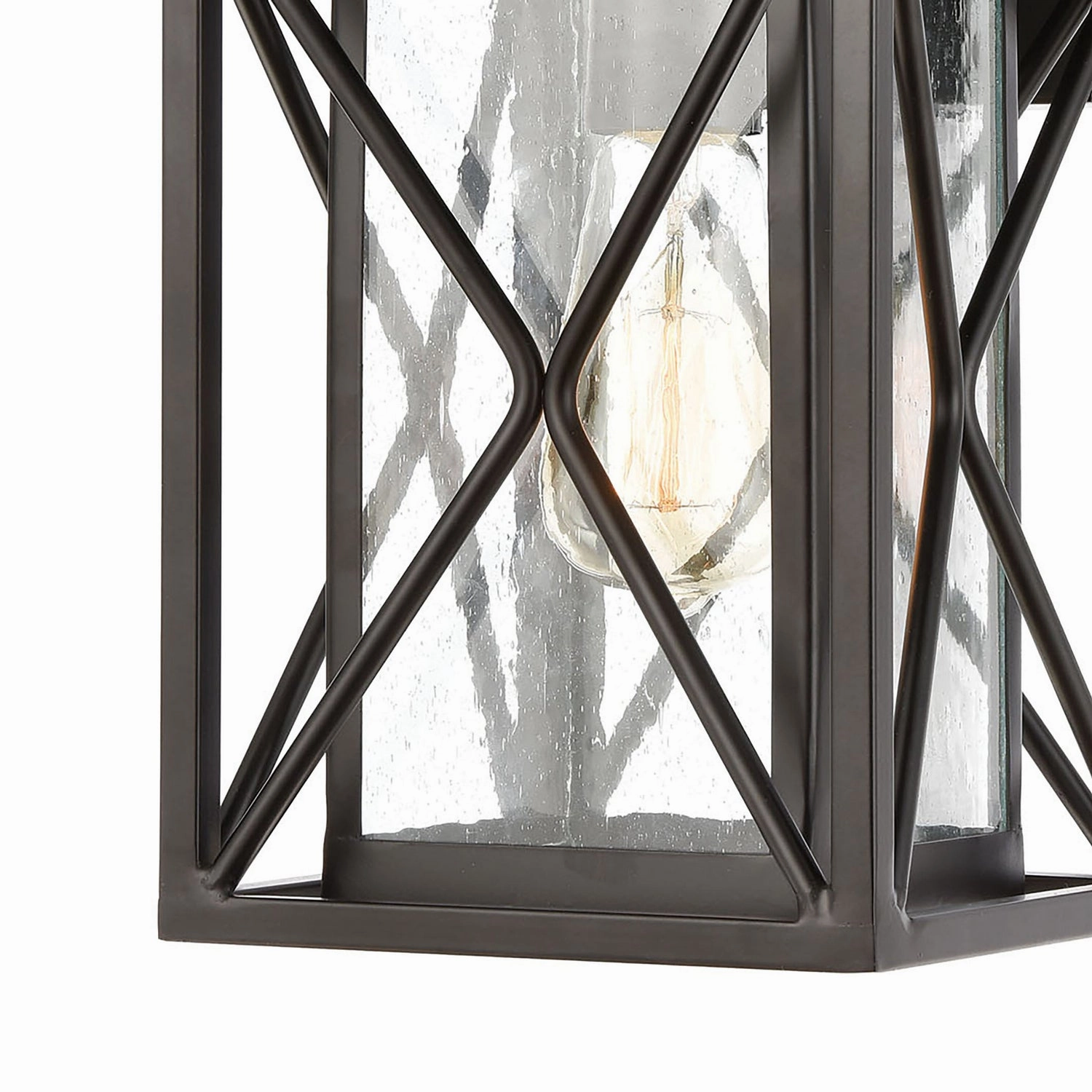 Carriage Light One Light Outdoor Wall Sconce Matte Black