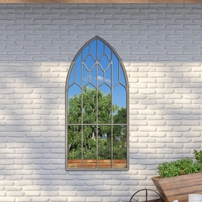 Carrington Country Arch Large Garden Mirror 140 x 75cm 4ft7 x 2ft5waterproof decorative outdoor mirror