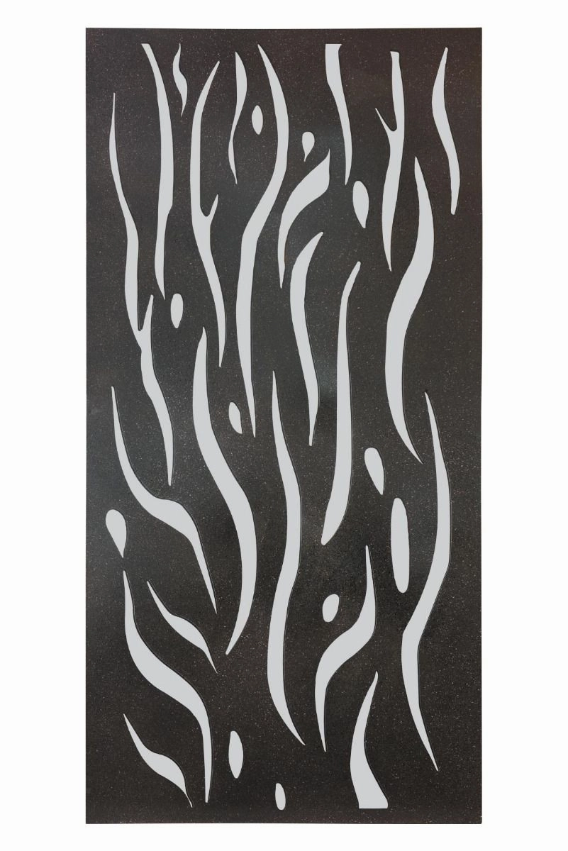 Carrington Extra Large Metal Flame Decorative Garden Screen Mirror 120cm X 60cm