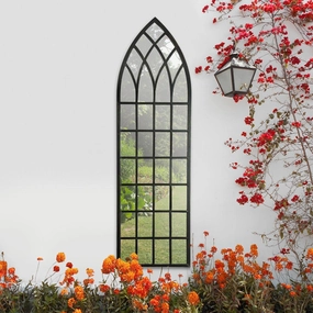 Carrington Rustic Arch Large Garden Mirror 160 x 47.5 CMwaterproof decorative outdoor mirror