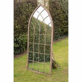 Carrington Rustic Arch Large Garden Mirror 169 x 75 CMwaterproof decorative outdoor mirror