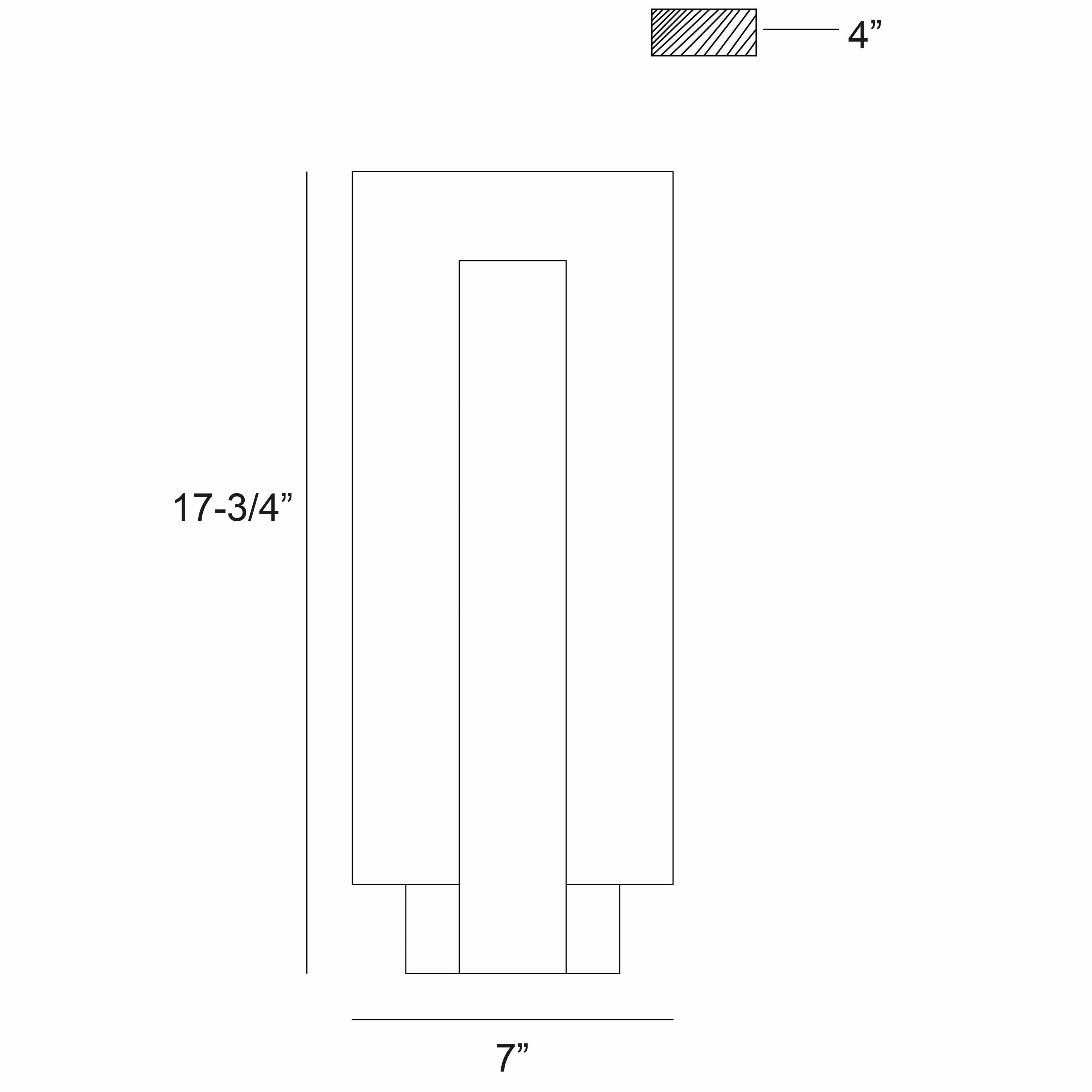 Carta 1-Light Outdoor Wall Light