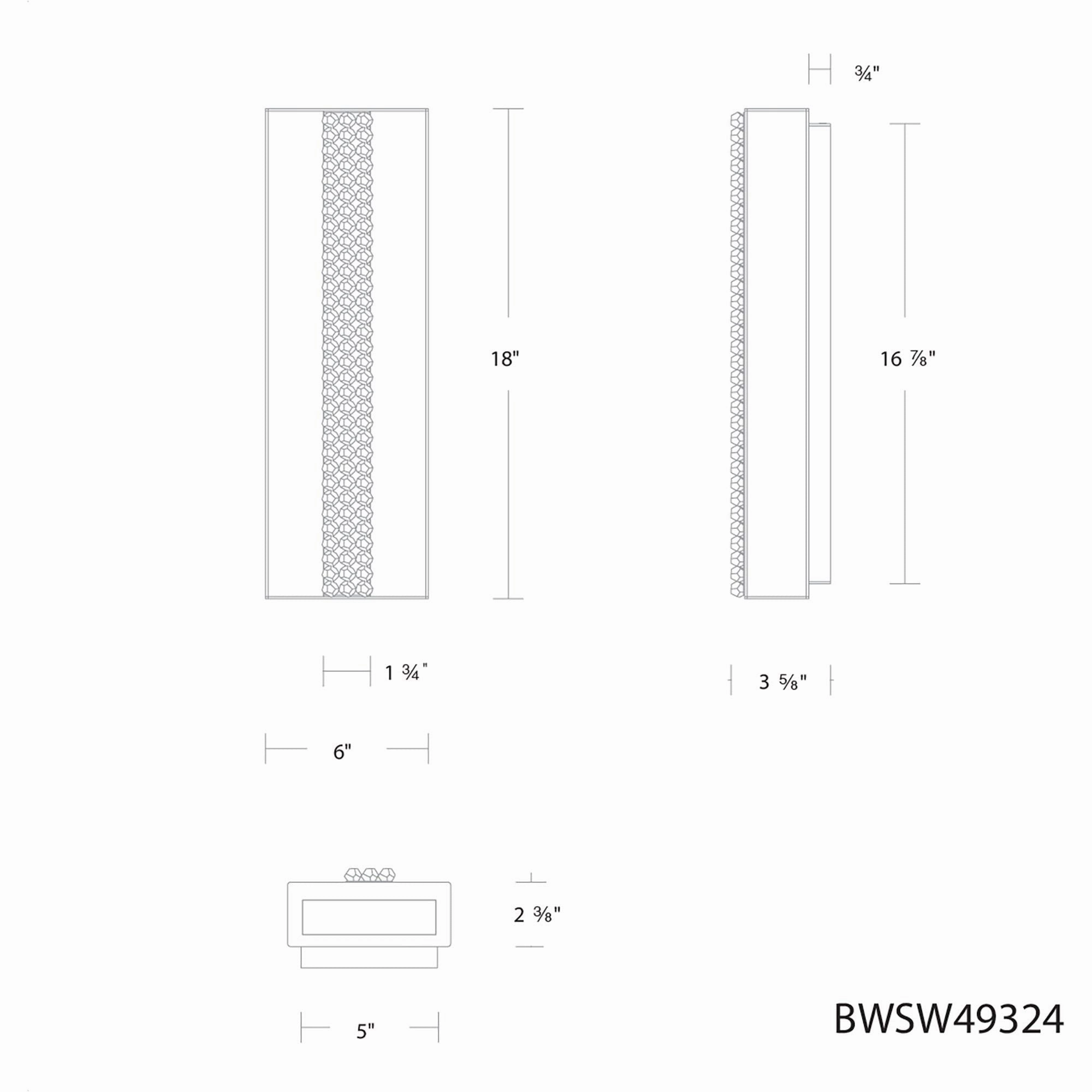 Cascade 18" LED Outdoor Wall Sconce