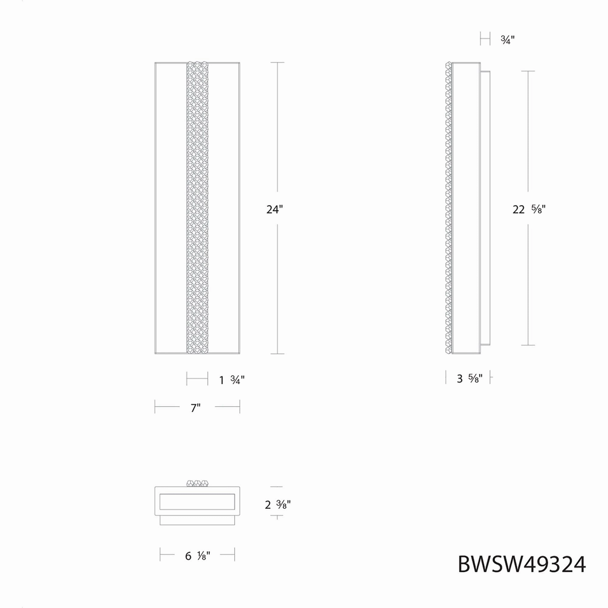 Cascade 24" LED Outdoor Wall Sconce