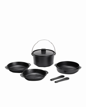 Cast Iron Duo essential outdoor cooking accessories kit
