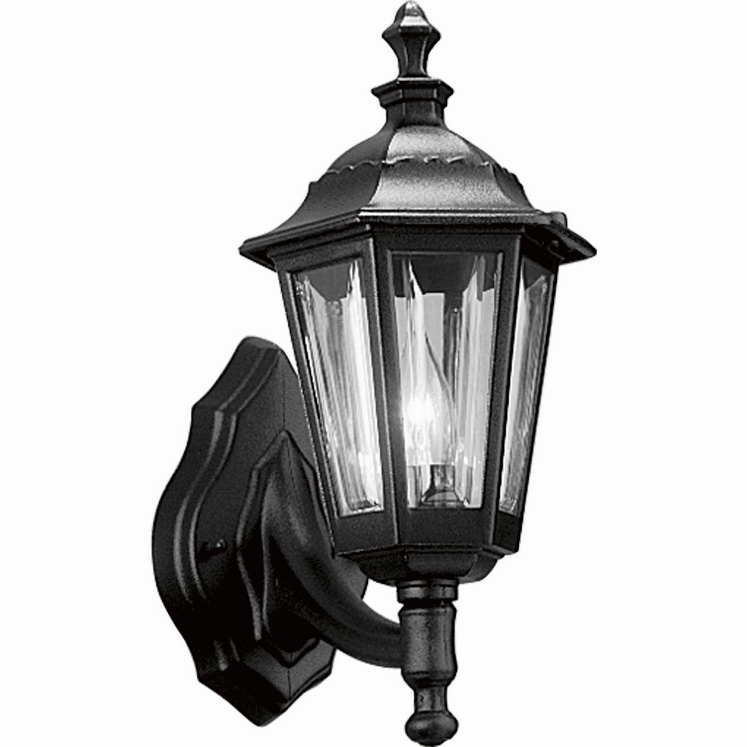 Cast Lantern One Light Wall Lantern BlackOutdoor wall sconces with motion sensor