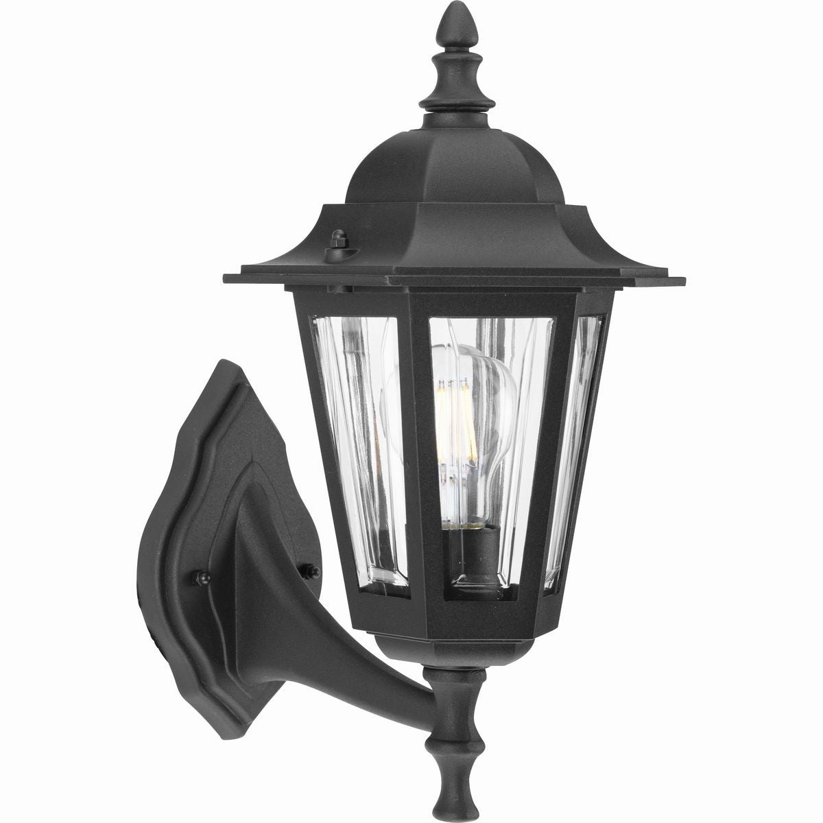 Cast Lantern One Light Wall Lantern Black