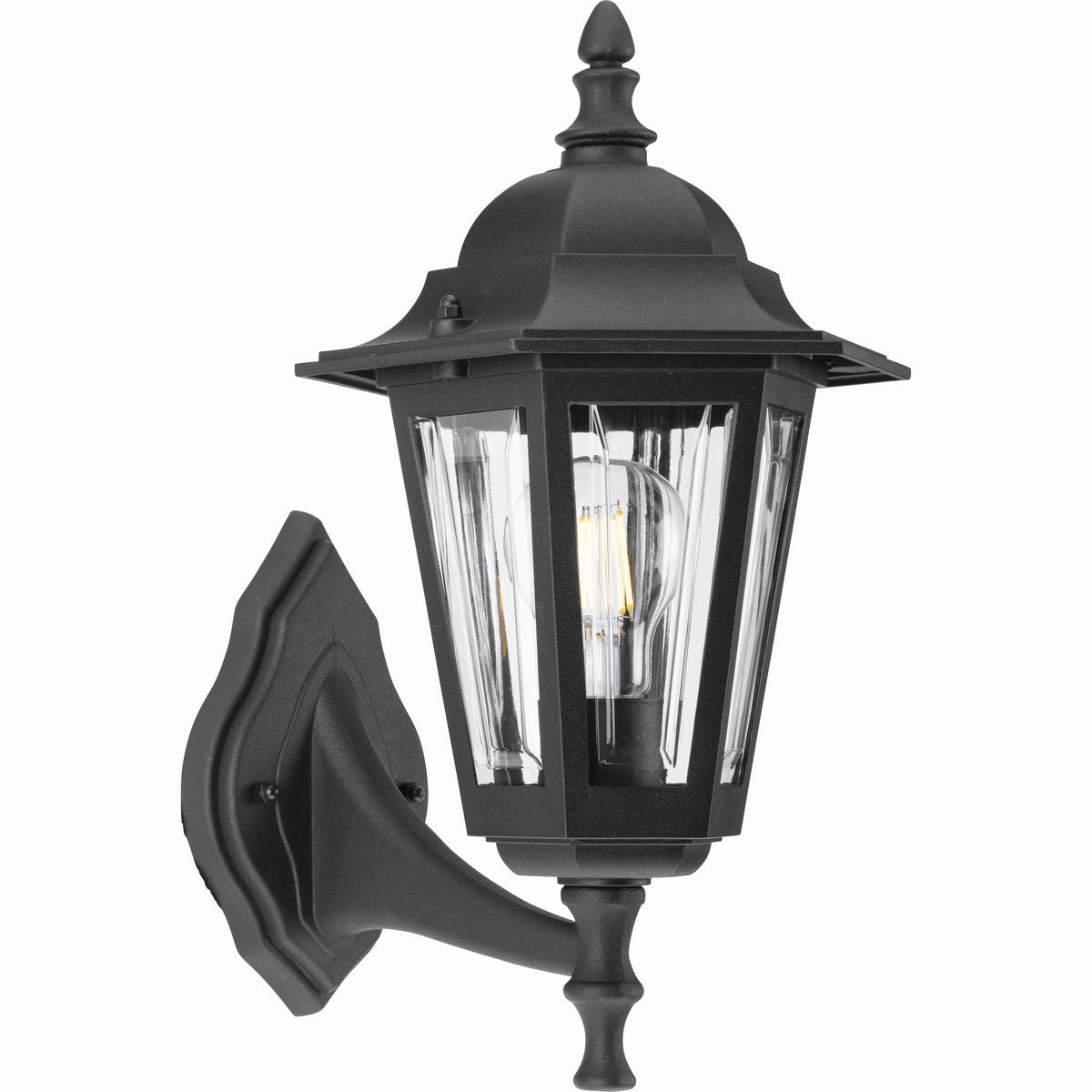 Cast Lantern One Light Wall Lantern Black