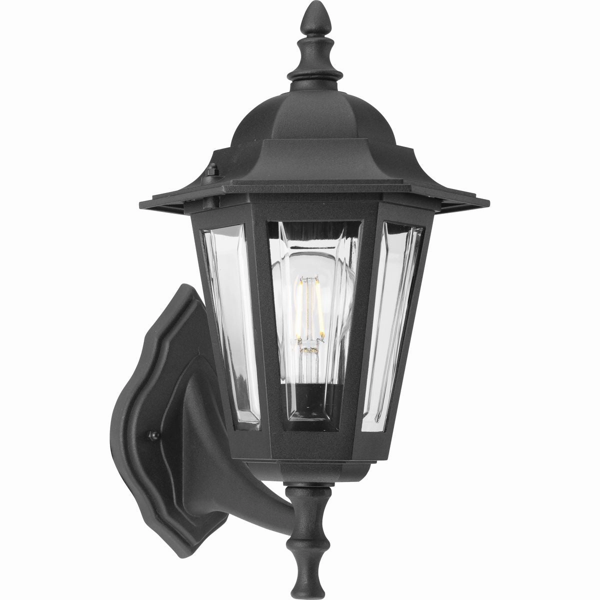 Cast Lantern One Light Wall Lantern Black