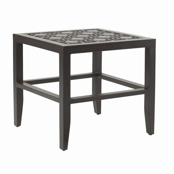 Castelle 20" Square Classical Top Side Tableoutdoor coffee table for patio or lounge