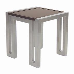 Castelle 20" Square Icon Side Tableoutdoor coffee table for patio or lounge