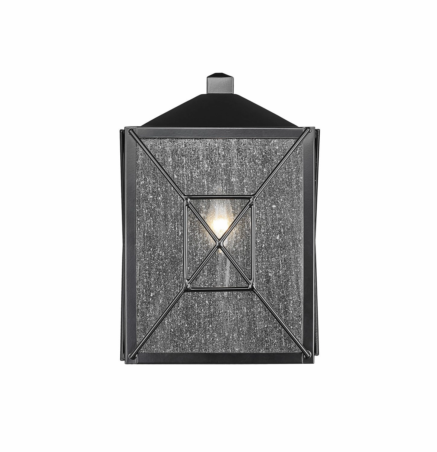 Caswell One Light Outdoor Wall Sconce Powder Coated BlackOutdoor wall sconces with motion sensor