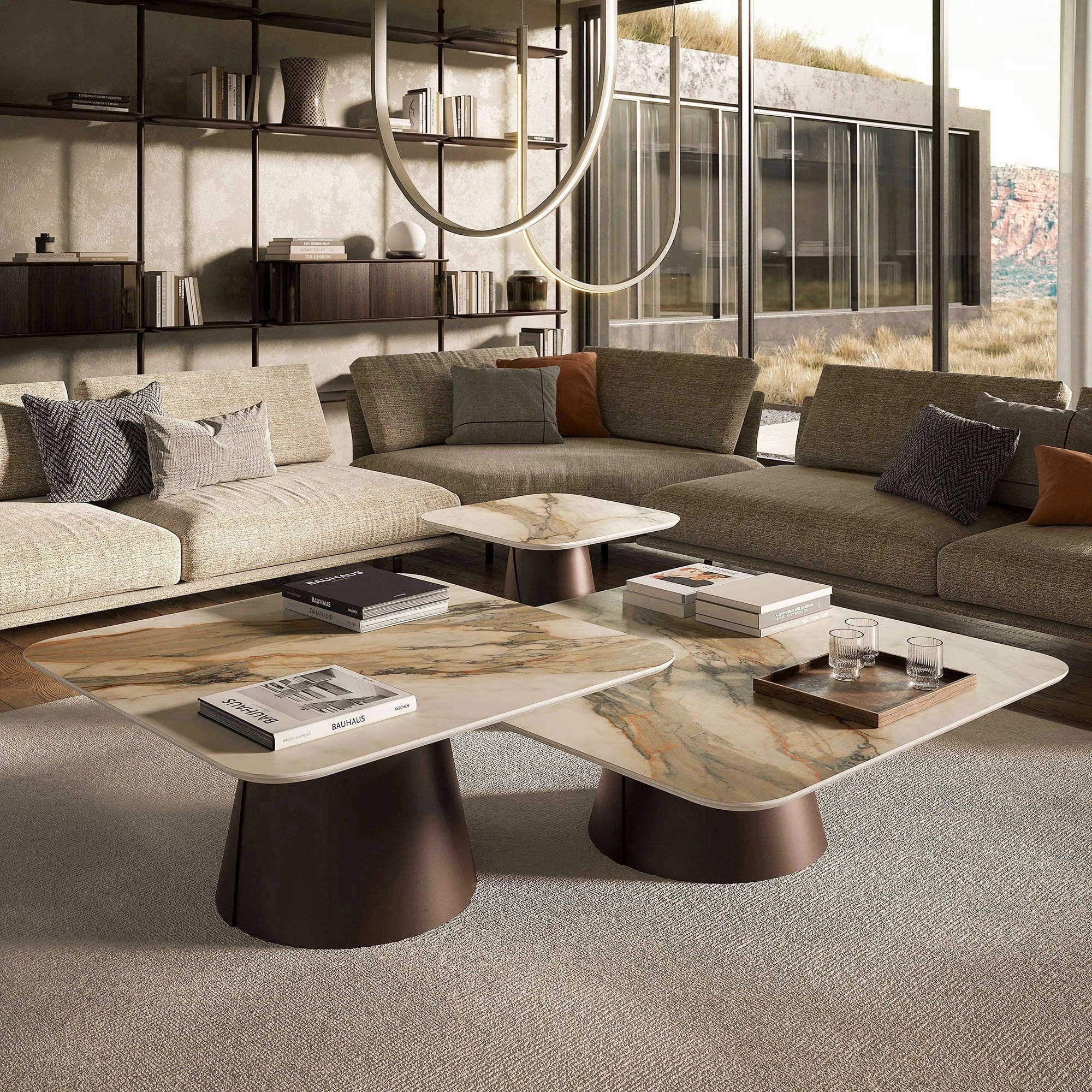Cattelan Italia Albert - Square Lamp Table In Keramik