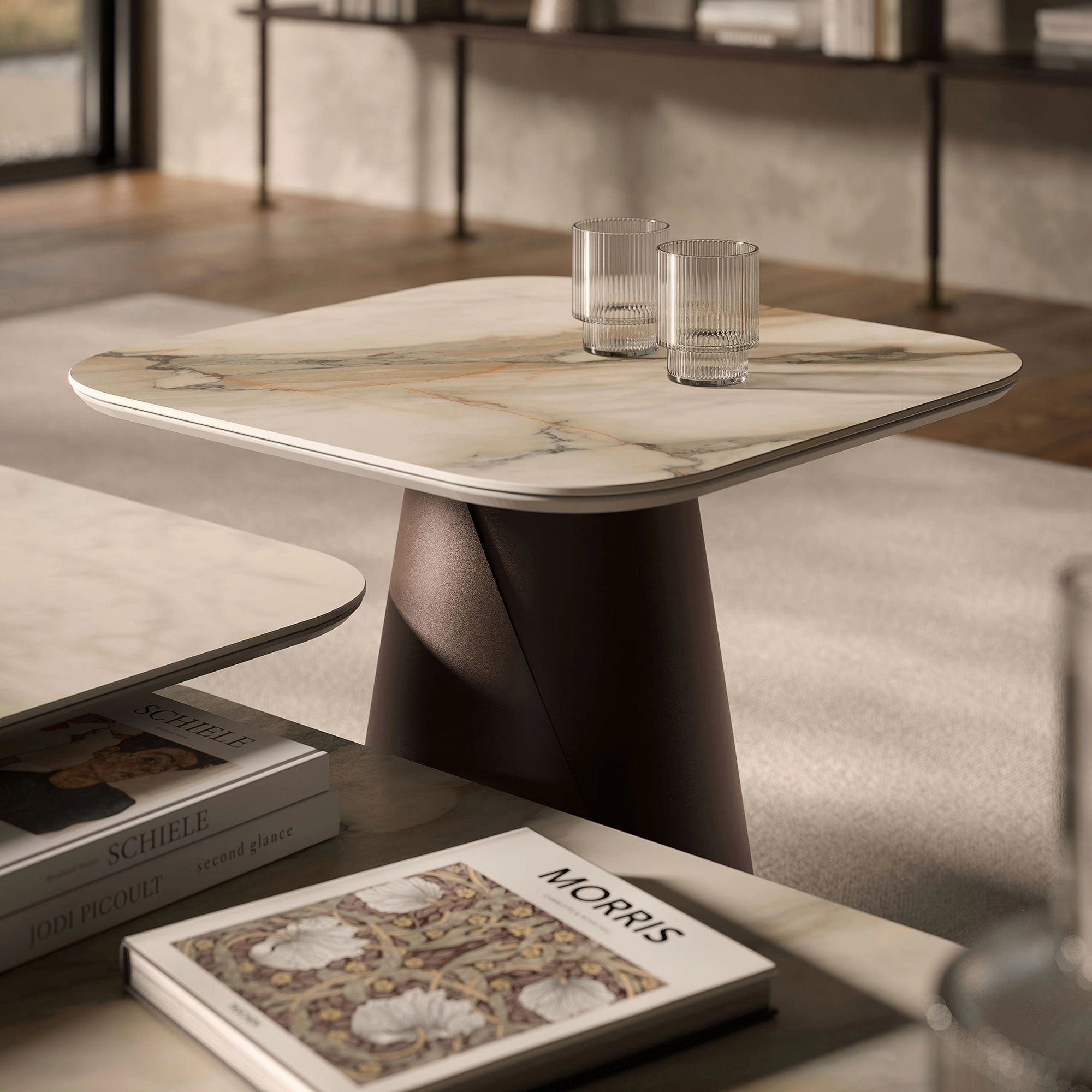 Cattelan Italia Albert - Square Lamp Table In Keramik