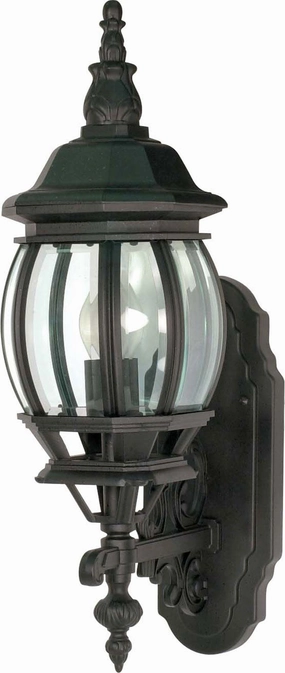 Central Park One Light Outdoor Wall Lantern Textured BlackOutdoor wall sconces with motion sensor