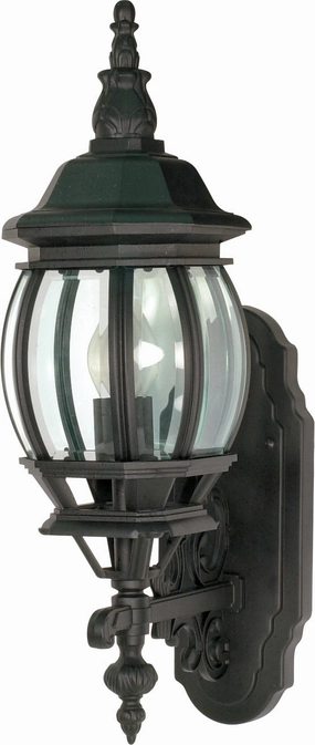 Central Park One Light Wall Lantern Textured BlackOutdoor wall sconces with motion sensor
