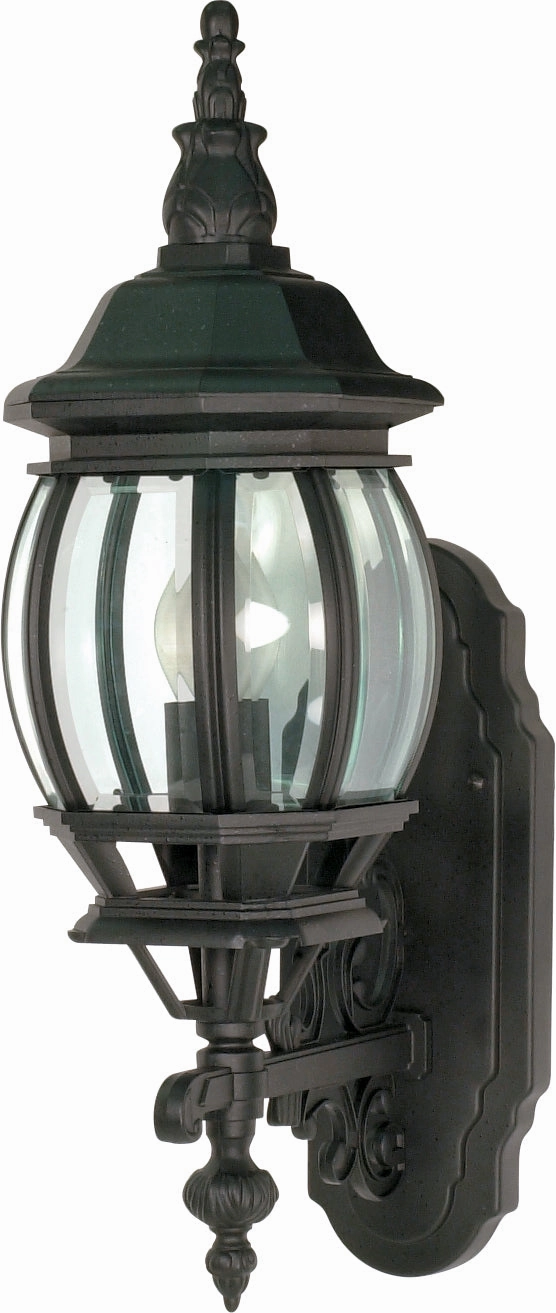 Central Park One Light Wall Lantern Textured BlackOutdoor wall sconces with motion sensor
