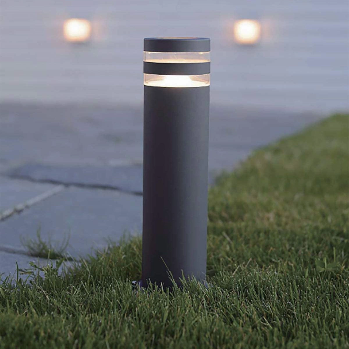 CGC ASHLEY Dark Grey Anthracite Outdoor Post LightMotion activated driveway security lights