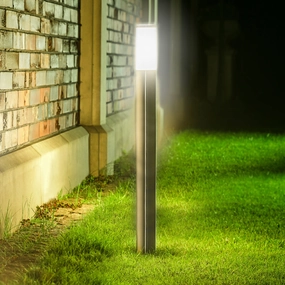 CGC ASTER Stainless Steel 1M Outdoor Post LightMotion activated driveway security lights