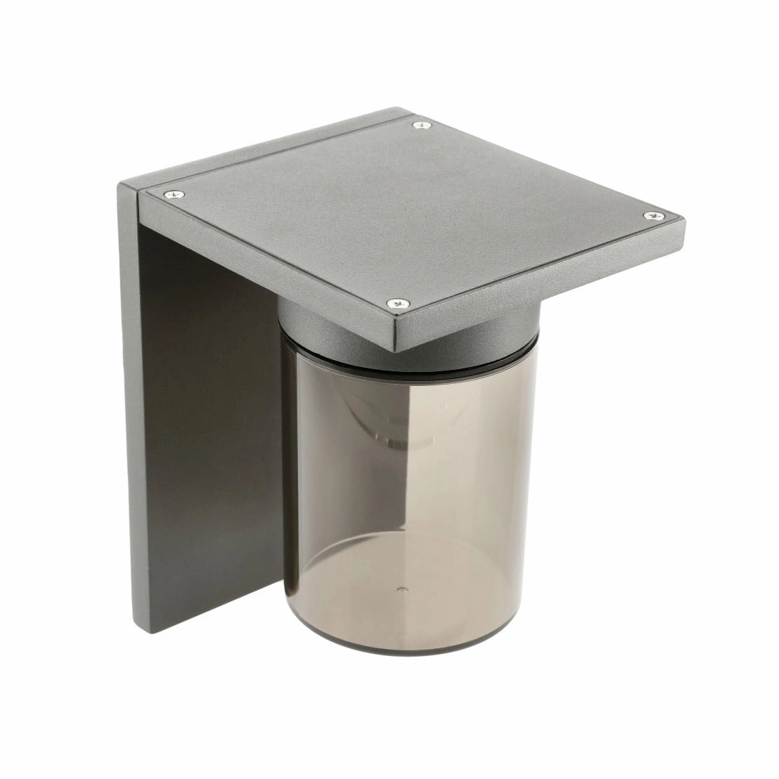 CGC AVERY Anthracite Grey E27 Outdoor Wall Light Lantern Smoked Diffuser IP54